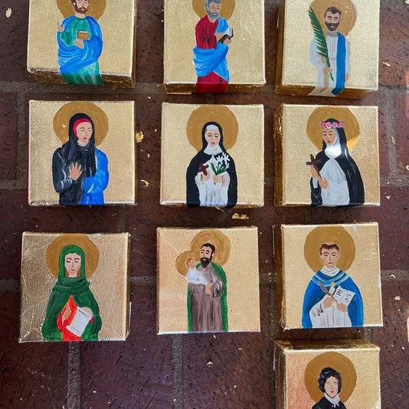 Custom tiny Saint paintings - Picture 3 of 6